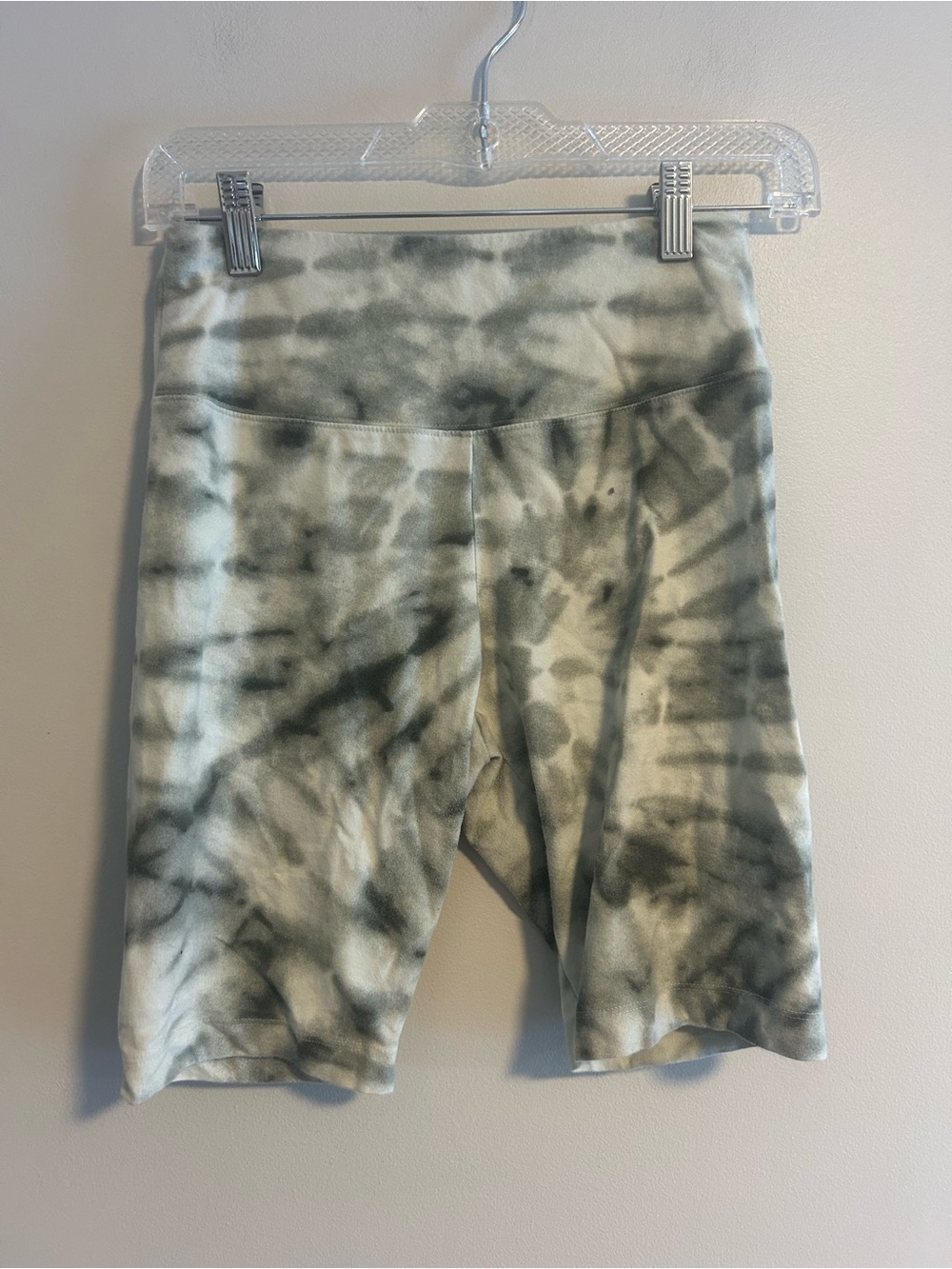NOBO medium Olive Green Tie-Dye Bike Shorts